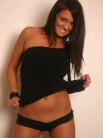 Brooke is back in her sexy black panties & top