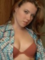 Kerie Hart is getting undressed her apartments storage room
