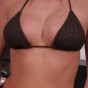 Alyssas huge perky boobs are barely covered by her tiny bikini top