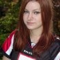 Kori playing football