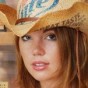 Country girl Diddy strips out of her cute lil outfit showing off her perky tits
