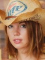 Country girl Diddy strips out of her cute lil outfit showing off her perky tits