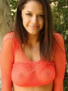 Brittanys perfect huge tits are almost visable through her mesh top