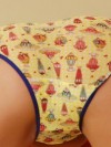 Cute teen Shyla Jennings shows off her new ice cream panties