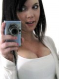 Super cute teen takes selfshot pictures of herself in the mirror