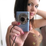 Cute teen showing off her perfect tits