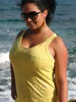 Brooke shows off her huge tits in mexico