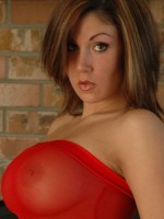Krissy in red
